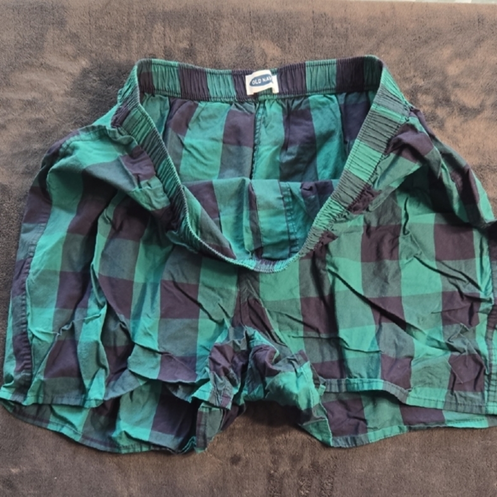 Old Navy Green Boxers Lightweight Cotton - Picture 4 of 5